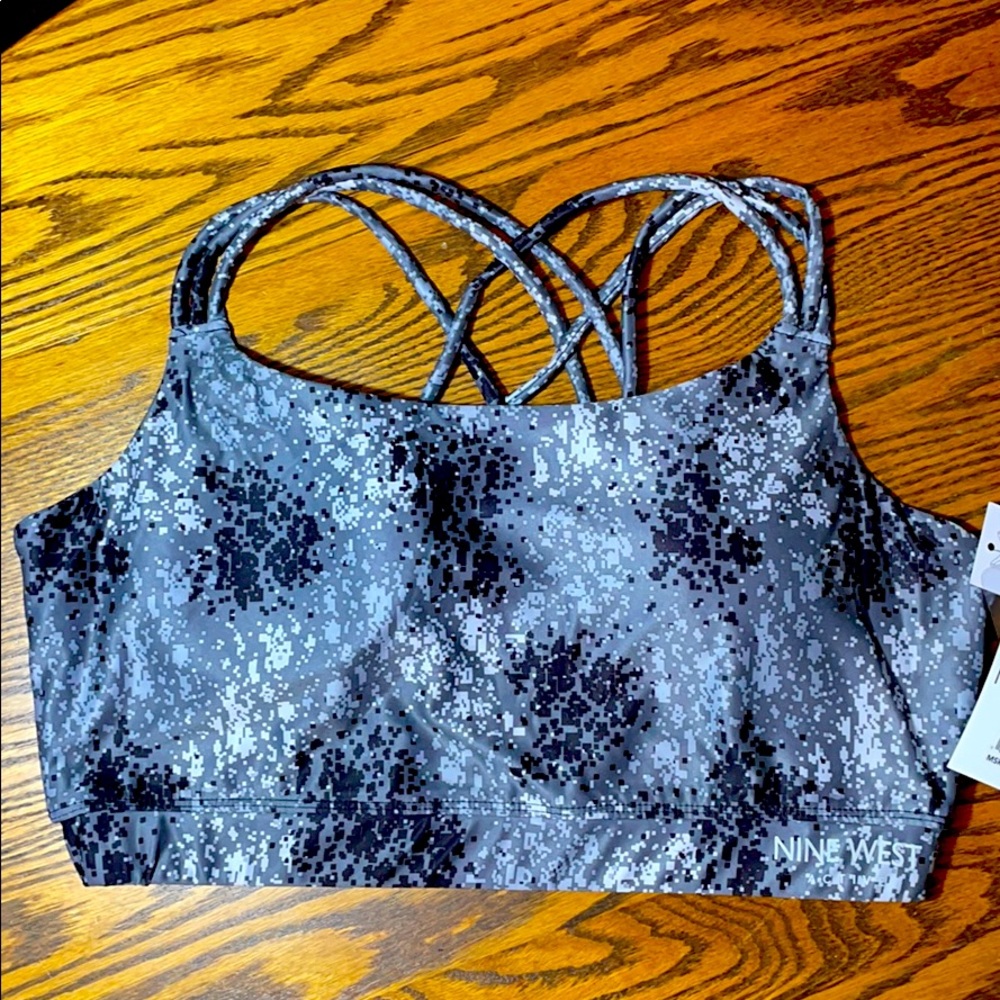 Nine West Active Padded Sports Top Bra size L